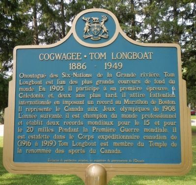 Cogwagee  Tom Longboat Marker image. Click for full size.