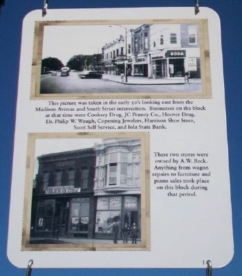 East Madison Avenue Businesses Marker. Click for full size. East Madison Avenue Businesses Marker image. Click for full size.