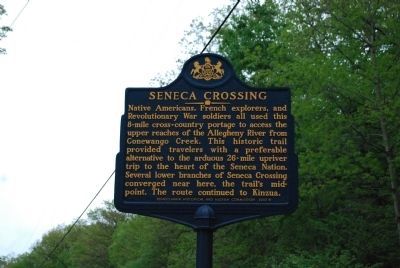 Seneca Crossing Marker image. Click for full size.
