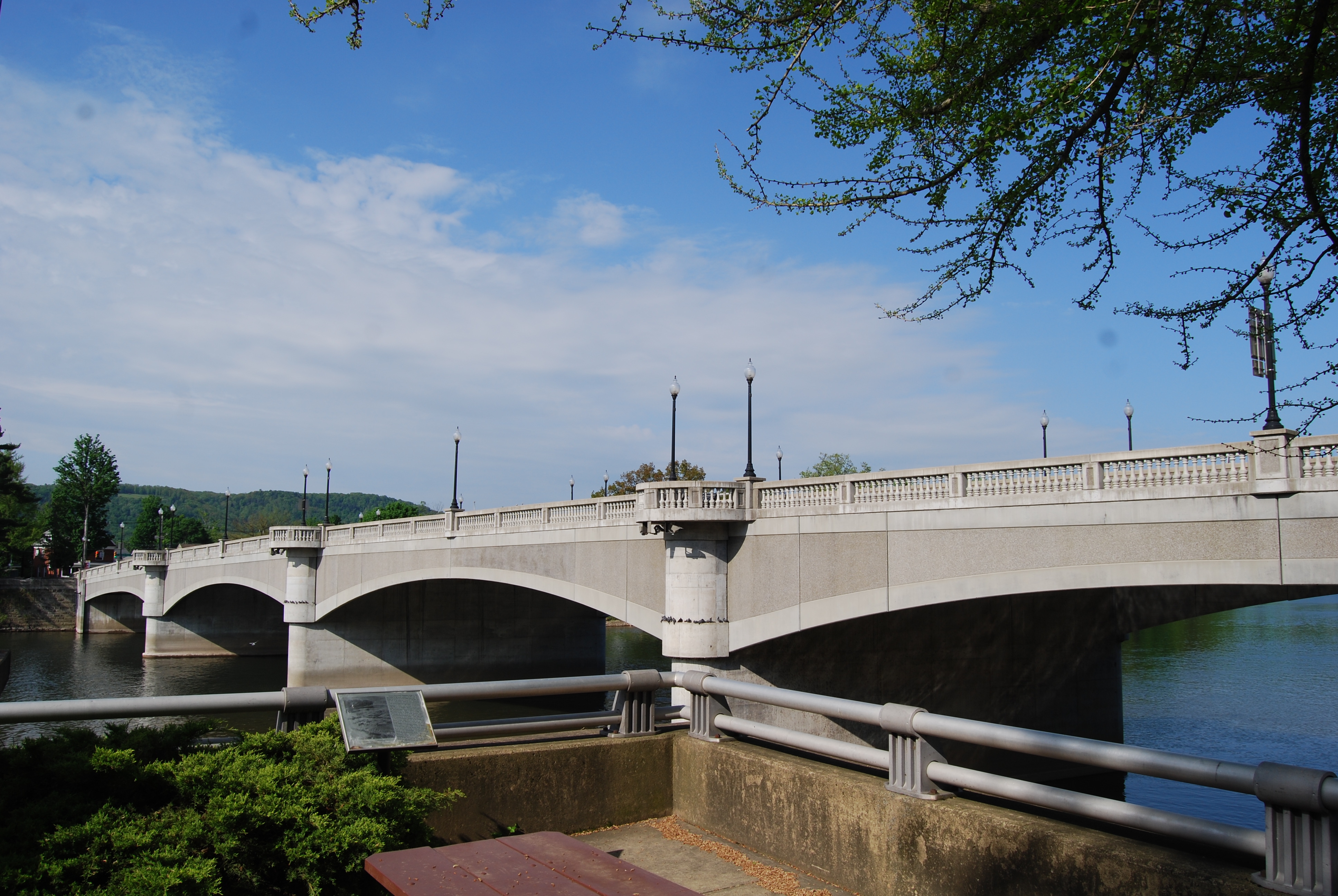 Warren Suspension Bridge Marker