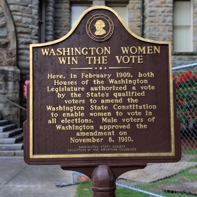 Washington Women Win the Vote Marker image. Click for full size.