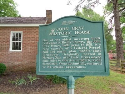 John Gray Historic House Marker image. Click for full size.
