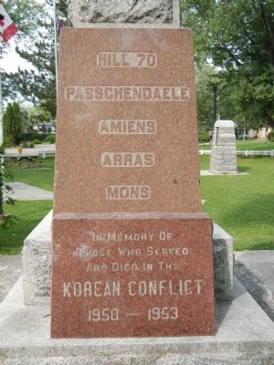 The Six Nations War Memorial Marker. Click for full size. The Six Nations War Memorial Marker image. Click for full size.