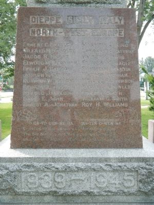 The Six Nations War Memorial Marker. Click for full size. The Six Nations War Memorial Marker image. Click for full size.