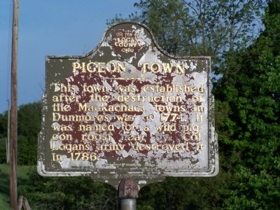 Pigeon Town side of the marker image. Click for full size.