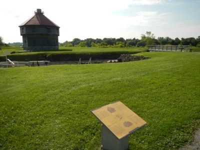 North blockhouse / Le blockhaus nord Marker image. Click for full size.