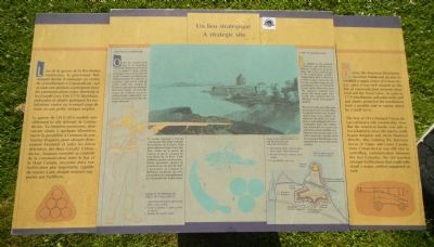 A strategic site / Un lieu stratégique Marker. Click for full size. A strategic site / Un lieu stratégique Marker image. Click for full size.
