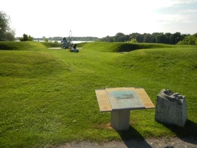 A strategic site / Un lieu stratégique Marker. Click for full size. A strategic site / Un lieu stratégique Marker image. Click for full size.