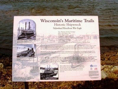 Sidewheel Riverboat <i>War Eagle</i> Marker image. Click for full size.