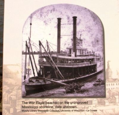 Sidewheel Riverboat <i>War Eagle</i> Marker image. Click for full size.