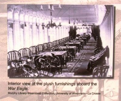 Sidewheel Riverboat <i>War Eagle</i> Marker image. Click for full size.