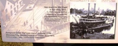 Sidewheel Riverboat <i>War Eagle</i> Marker image. Click for full size.