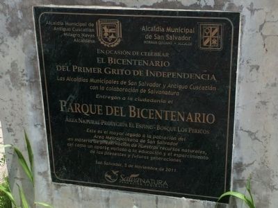 Bicentennial Park Marker. Click for full size. Bicentennial Park Marker image. Click for full size.
