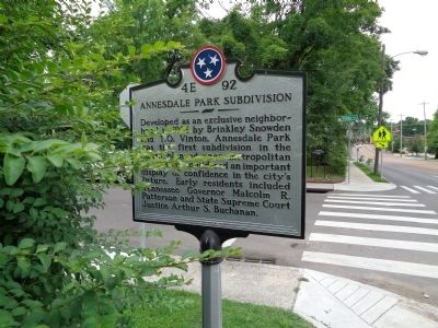 Annesdale Park Subdivision Marker image. Click for full size.