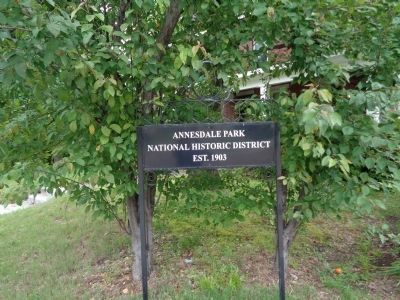 View of Annesdale Park Neighborhood Marker. Click for full size. View of Annesdale Park Neighborhood Marker image. Click for full size.
