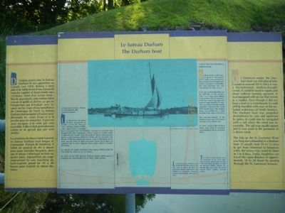 The Durham boat Marker image. Click for full size.