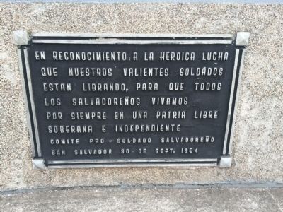 Additional marker on monument. Click for full size. Additional marker on monument image. Click for full size.