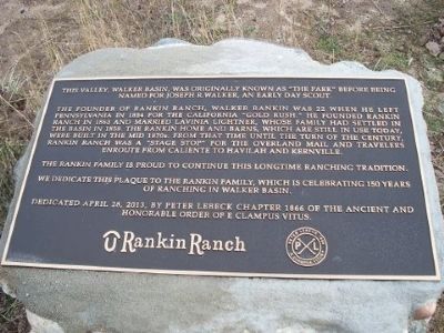 Rankin Ranch Marker image. Click for full size.