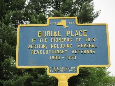 Burial Place Marker. Click for full size. Burial Place Marker image. Click for full size.