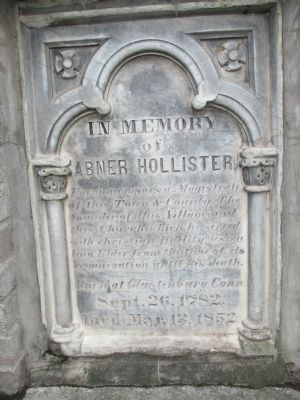 In Memory of Abner Hollister Marker image. Click for full size.