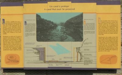 A canal that must be preserved Marker image. Click for full size.