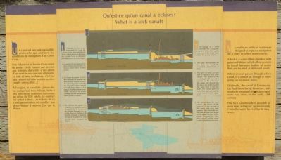 What is a lock canal? Marker image. Click for full size.