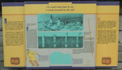 A canal excavated in the rock Marker image. Click for full size.