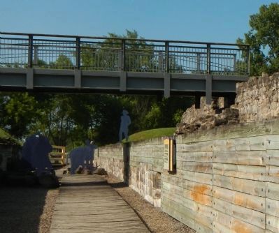 A canal excavated in the rock Marker image. Click for full size.