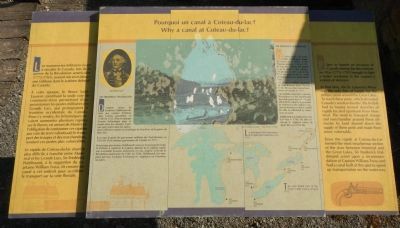 Why a canal at Coteau-du-Lac? Marker image. Click for full size.
