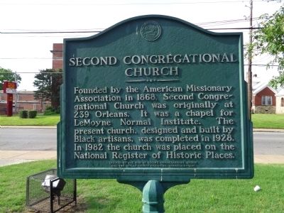 Second Congregational Church Marker image. Click for full size.