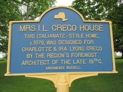 Mrs. I.L. Crego House Marker image. Click for full size.