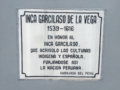 Inca Garcilaso de la Vega Marker image. Click for full size.