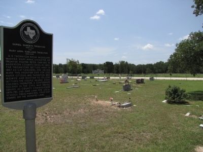 Hannibal Cemetery and Daniel Roberts and Mary Anna (Garland) Thornton Marker image. Click for full size.