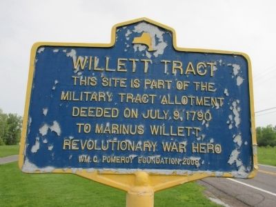 Willett Tract Marker image. Click for full size.