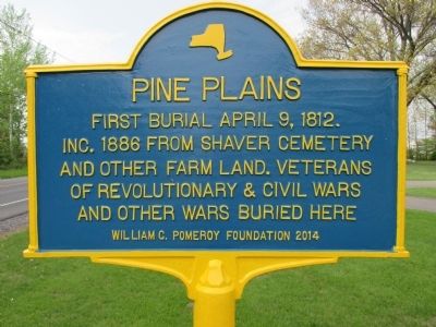 Pine Plains Marker. Click for full size. Pine Plains Marker image. Click for full size.