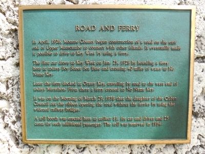 Road and Ferry Marker image. Click for full size.