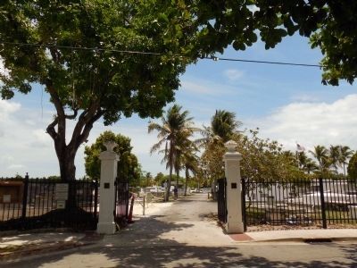 Key West Cemetery Gate image. Click for full size.