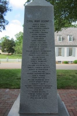 York County War Monument Marker (north face) image. Click for full size.