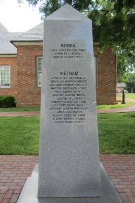 York County War Monument Marker (south face) image. Click for full size.