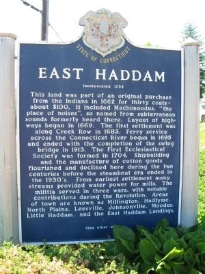 East Haddam Marker image. Click for full size.