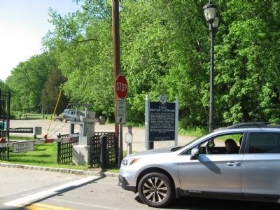 Waiting for the ferry next to the marker. Click for full size. Waiting for the ferry next to the marker image. Click for full size.