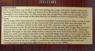 Çengel Han Marker (English). Click for full size. Çengel Han Marker (English) image. Click for full size.
