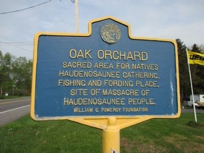 Oak Orchard Marker image. Click for full size.