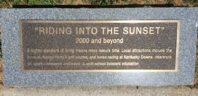 "Riding into The Sunset" Marker. Click for full size. "Riding into The Sunset" Marker image. Click for full size.