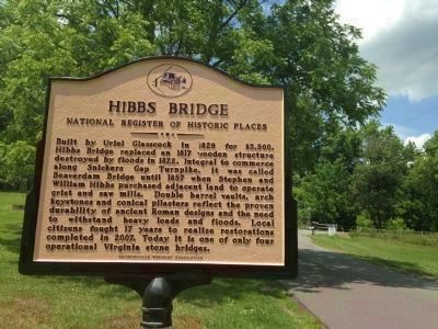Hibbs Bridge - National Register of Historic Places image. Click for full size.