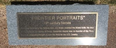 "Frontier Portraits" Marker image. Click for full size.
