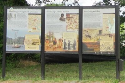 Chickahominy Water Trail Marker image. Click for full size.