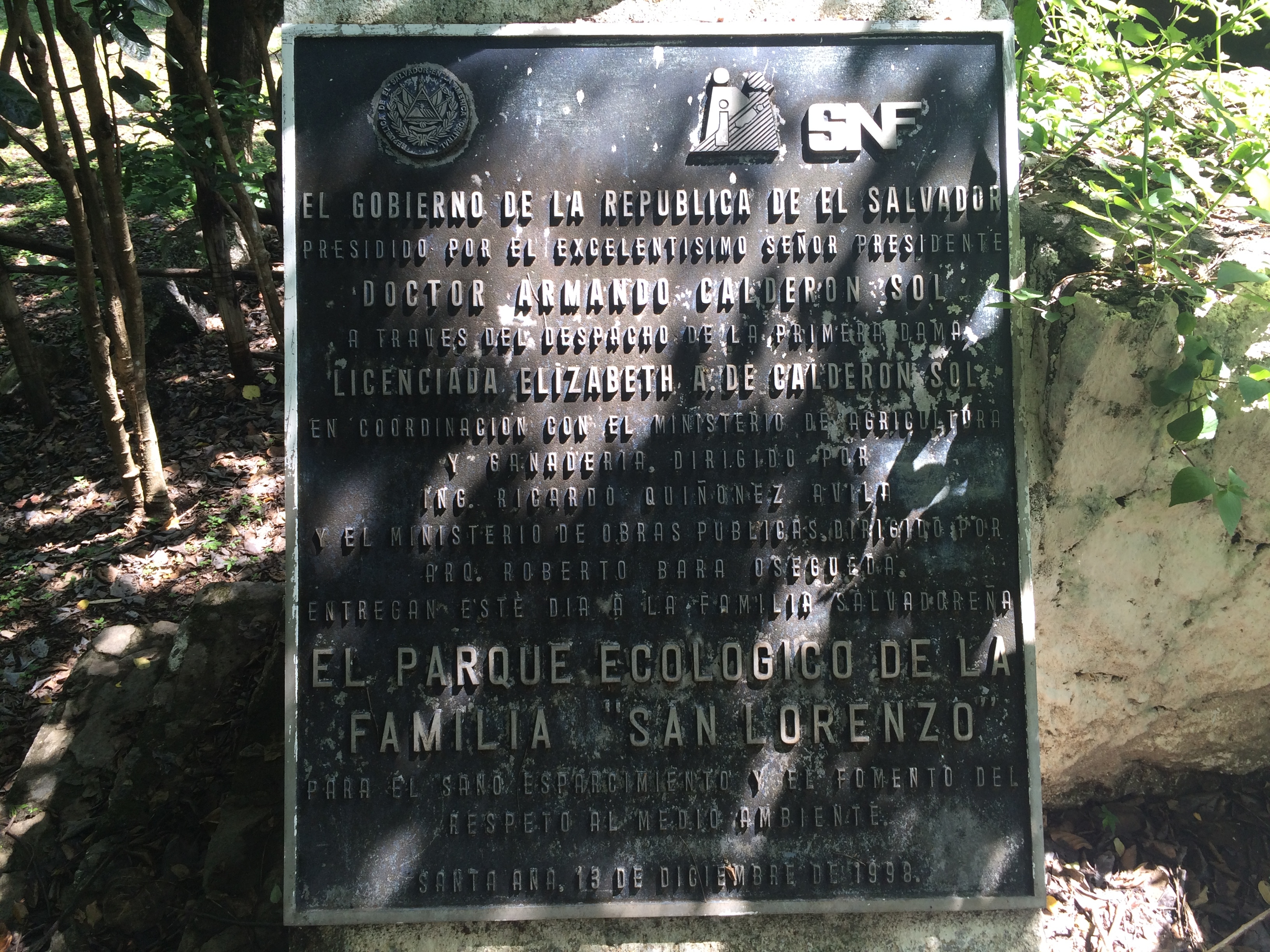 Ecological Park "San Lorenzo" Marker