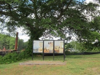 Chickahominy Water Trail Marker (3 panels) image. Click for full size.
