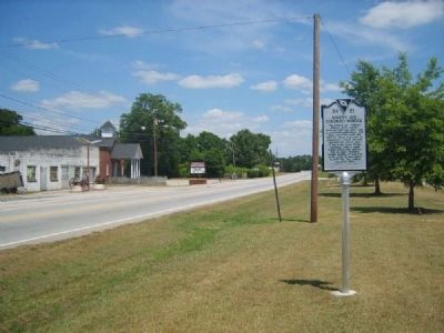 Ninety Six Colored School Marker<br>Looking West Along Ninety Six Highway image. Click for full size.